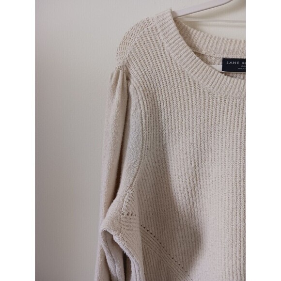 Lane Bryant Sweater Pullover Knit Long Sleeve Scoop Neck Beige Plus Size 18/20 - Picture 6 of 7